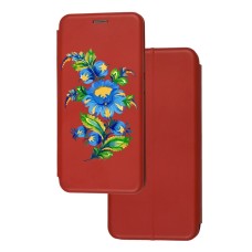 Чохол-книжка Samsung Galaxy S10+ (G975) з малюнком синя квітка