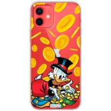Чохол для iPhone 12 mini MixCase гроші качка із золотом