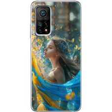 Чохол для Xiaomi Mi 10T / Mi 10T Pro MixCase патріотичні дівчина і метелики