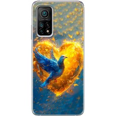 Чохол для Xiaomi Mi 10T / Mi 10T Pro MixCase патріотичні серце та голуб