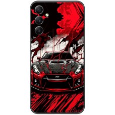 Чохол для Samsung Galaxy A54 (A546) MixCase машини чорно-червона