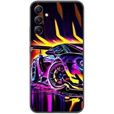 Чохол для Samsung Galaxy A54 (A546) MixCase машини в полум'ї