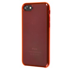 Чохол Clear для iPhone 7/8 червоний
