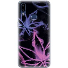 Чохол для Samsung Galaxy A10s (A107) MixCase трава листя на чорному