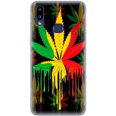 Чохол для Samsung Galaxy A10s (A107) MixCase трава листя у квітах