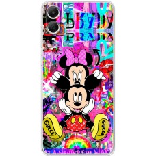 Чохол для Samsung Galaxy A05 (A055) MixCase графіті Mickey and Minnie mouse