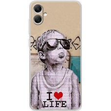 Чохол для Samsung Galaxy A05 (A055) MixCase графіті I love life