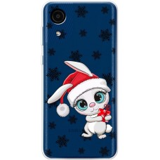 Чохол для Samsung Galaxy A03 Core (A032) MixCase Новий рік кролик у сніжинках