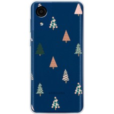 Чохол для Samsung Galaxy A03 Core (A032) MixCase Новий рік патерн новорічні ялинки