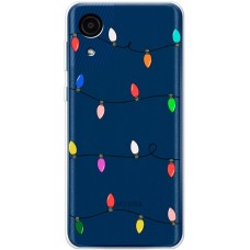 Чохол для Samsung Galaxy A03 Core (A032) MixCase Новий рік кольорова гірлянда