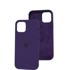 Чохол для iP 12 / 12 Pro Square Full silicone фіолетовий / amethyst
