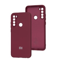 Чохол для Xiaomi Redmi Note 8T Silicone Full camera marsala