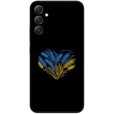 Чохол для Samsung Galaxy A34 (A346) MixCase патріотичні синьо-жовта пшениця