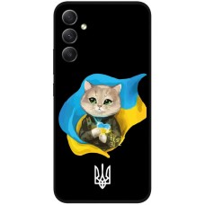 Чохол для Samsung Galaxy A34 (A346) MixCase патріотичні котик зелені очі