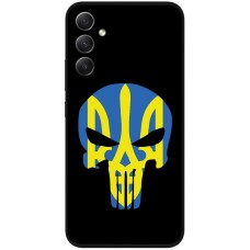 Чохол для Samsung Galaxy A34 (A346) MixCase патріотичні жовто-блакитний череп