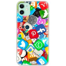 Чохол для iPhone 11 MixCase логотип лого соц.мережі