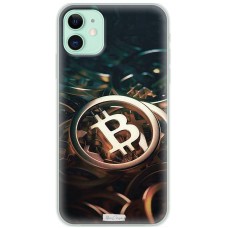 Чохол для iPhone 11 MixCase гроші биткоин темний