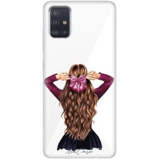 Чохол для Samsung Galaxy A51 (A515) Mixcase дівчина з бантом