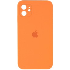 Чохол Silicone Case Square Full Camera (AA) для Apple iPhone 11 (6.1") Помаранчевий /