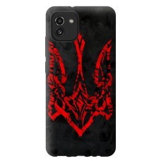 Чохол для Samsung Galaxy A03 (A035) Mixcase патріотичний червоний герб
