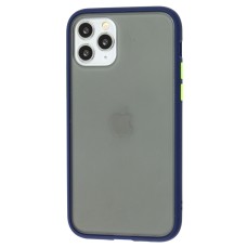Чохол для iPhone 11 Pro LikGus Maxshield синій / салатовий