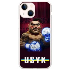 Чохол для iPhone 13 mini MixCase Вусик козак сині боксерські рукавички