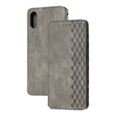 Чохол книжка для Xiaomi Redmi 9A Getman Cubic сірий