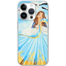 Чохол для iPhone 15 Pro MixCase патротичні Дівчина і Лелеки
