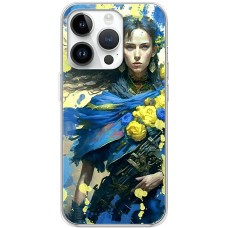 Чохол для iPhone 15 Pro MixCase патротичні Українка воїн
