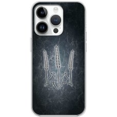 Чохол для iPhone 15 Pro MixCase патротичні Тризуб з пшениці