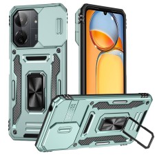 Ударостійкий чохол Camshield Army Ring для Xiaomi Redmi 13C / Poco C65 (Зелений / Lig