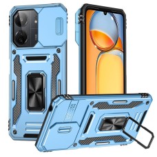 Ударостійкий чохол Camshield Army Ring для Xiaomi Redmi 13C / Poco C65 (Блакитний / L