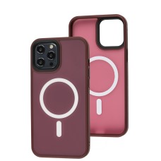 Чохол для iPhone 12 Pro Max WAVE Matte Colorful MagSafe red
