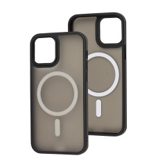 Чохол для iPhone 12/12 Pro WAVE Matte Colorful MagSafe black