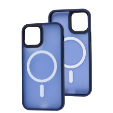 Чохол для iPhone 12/12 Pro WAVE Matte Colorful MagSafe blue
