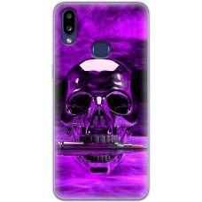Чохол для Samsung Galaxy A10s (A107) MixCase патріотичні фіолетовий череп з кул