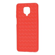 Чохол для Xiaomi Redmi Note 9s / 9 Pro Weaving case червоний