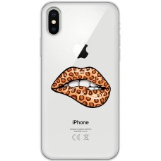 Чохол для iPhone X / Xs MixCase Леопард губи