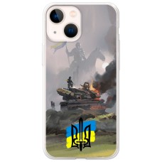 Чохол для iPhone 13 mini MixCase патріотичні танки у вогні