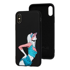 Чохол для iPhone X/Xs Wave Fancy temptation/black