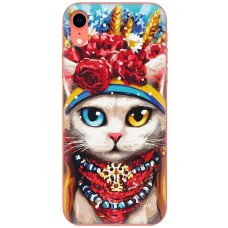 Чохол для iPhone Xr MixCase Новий рік символ кіт патріот