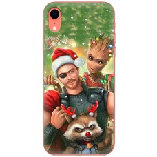 Чохол для iPhone Xr MixCase Новий рік новорічний Марвел