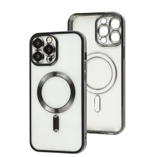 Чохол для iPhone 13 Pro Max Fibra Chrome MagSafe black