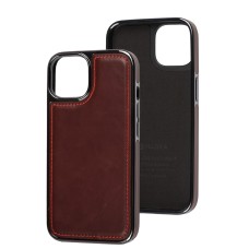 Чохол для iPhone 14 Puloka leather Lux red