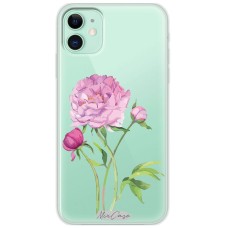 Чохол для iPhone 11 Mixcase квіти півонія з бутонами