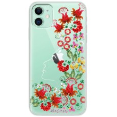 Чохол для iPhone 11 Mixcase квіти дама в квітковому розписі