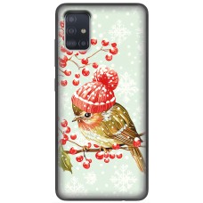 Чохол для Samsung Galaxy M51 (M515) MixCase Новий рік 2025 птах на гілці