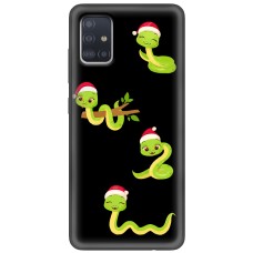 Чохол для Samsung Galaxy M51 (M515) MixCase Новий рік 2025 новорічні змійки