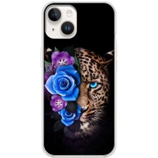 Чохол для iPhone 15 Plus MixCase Леопард у квітах