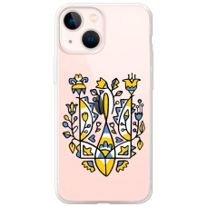 Чохол для iPhone 14 MixCase патріотичний "герб із квітів"